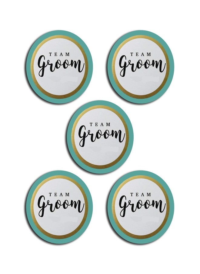 دي2سي فريق العريس المباشر للمستهلك - شارات أزرار الزفاف (للعريس) - متعددة الألوان - Image 1